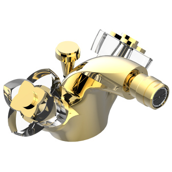 Смеситель для биде THG Petale De Cristal Clair U6A-F01-3202 полированное золото
