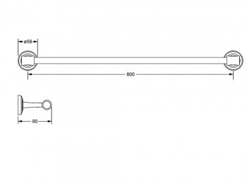 Держатель для полотенец Jorger Belledor 631.00.040.035 серебряный никель