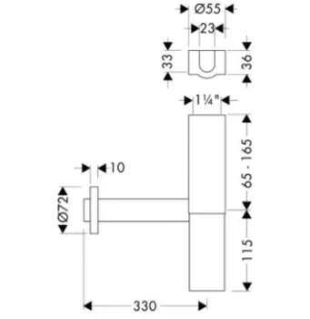 Сифон для раковины Hansgrohe Flowstar S 52100000