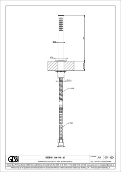 Душевой набор Gessi 54127.707 Black Metal Brushed PVD