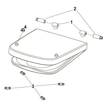 Сиденье для унитаза съемное Tece 9700600 белый
