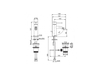 Смеситель для биде Fima Carlo Frattini SPILLO UP F3032XSCS