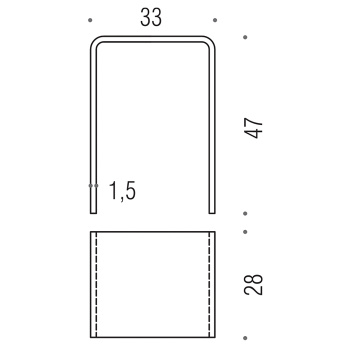 Табурет пластиковый Colombo Hotel Collection напольный, прозрачный B9977.TR