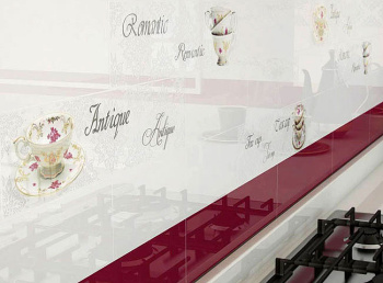 Плитка Veronika Brillo Liso Blanco 10x40