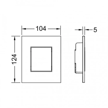 Клавиша смыва Tece Tecenow 9242400 белый