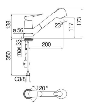 Смеситель для кухни Nobili Blues BS101127CR хром