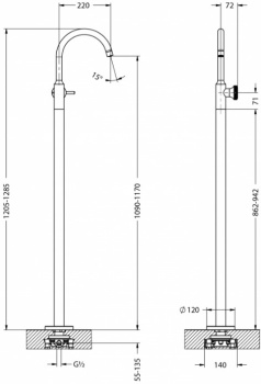 Смеситель для раковины Jorger Valencia 638.10.854.000-12 хром