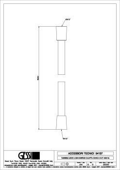 Шланг для душа Gessi 54137.708 Copper Brushed PVD