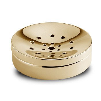 3SC Metal Tonda Мыльница настольная, цвет: золото 24к. Lucido MET01AGD