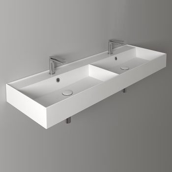 Раковина подвесная Simas Agile AG141D bi*2 141 см белый