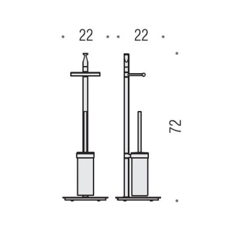 Стойка с аксессуарами Colombo Planets 72 хром B9816.CR