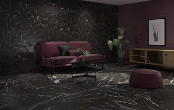 Керамогранит 23560 MUSEUM TRI.MARQUINA BLACK/17.2X15/EP 17.2x15