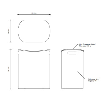 Корзина для белья Decor Walther 615250 белый матовый