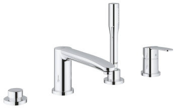 Смеситель для ванны на 4 отверстия GROHE Eurostyle Cosmopolitan с ручным душем и переключателем, хро