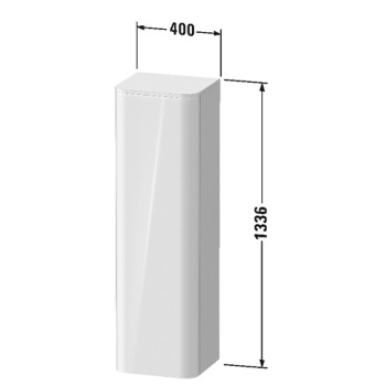 Duravit Happy D.2 Plus Декоративный топ 403x364x16мм для шкафа # HP1260, HP1261, цвет: mediterrenean oak