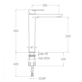 Смеситель для раковины Ramonsoler Alexia чаши черный 360203NM