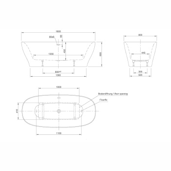 Акриловая ванна KNIEF Dream 180x80 0100-251