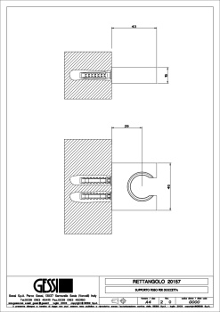 Держатель душевой лейки Gessi 20157.149 Finox Brushed Nickel
