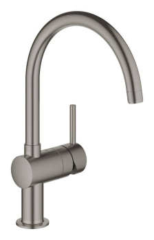 Смеситель для кухни GROHE Minta однорычажный, темный графит матовый 32917AL0
