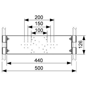 TECE Монтажная пластина для фитингов для установки в профиль