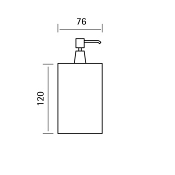 Дозатор настольный Cisal Xion нержавеющая сталь XI090611D1