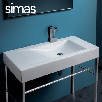 Раковина подвесная Simas Frozen FZ12bi*1 100 см белый
