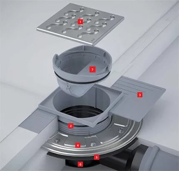 Гидрозатвор для душевого трапа Alcaplast APV0030 сухой 97/93x57 мм