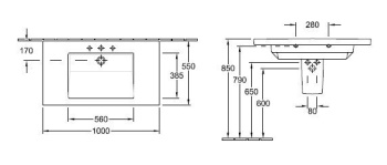 Раковина Villeroy&Boch Metric Art 519511R1