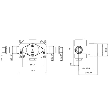 Встраиваемая часть для душа Newform, 27890.00.000
