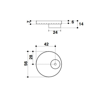 Накладная раковина Falper Eccentrico 560х560х140 CRISTALPLANT, WN10560000000