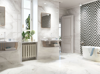 Плитка 1212 Decor Blanco Diamond 40х120