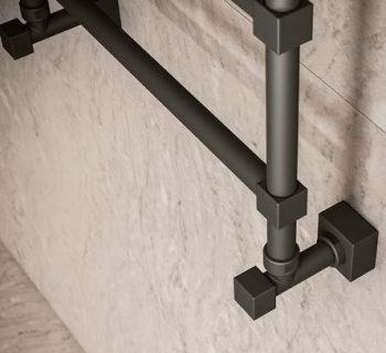 Полотенцесушитель водяной Margaroli Sole 442TQ4604NO 71x51 черный