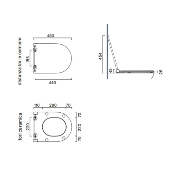 Сиденье для унитаза Catalano Sfera/Zero с микролифтом, тонкое, цемент матовый 551200023