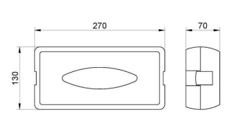 Диспенсер Nofer для салфеток Black 04027.N