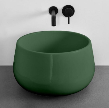 Раковина накладная Cielo Le Bacinelle BATA AL 45 см зеленый