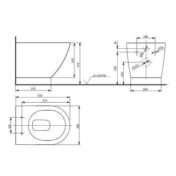 Унитаз подвесной Toto Nc CW762Y Tornado Flush CeFiONtect