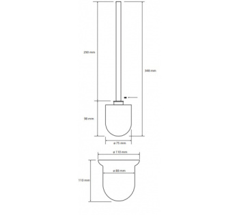 Туалетный ершик Bemeta Neo 104113015