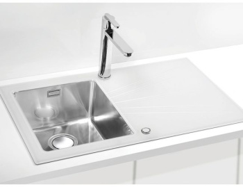 Одинарный сифон FI 114 WITH OVERFLOW, SPACE SAVING, POP-UP,