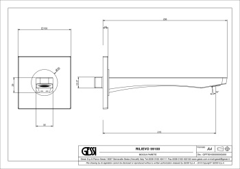 Излив Gessi Rilievo 59100.707 Black Metal Brushed PVD