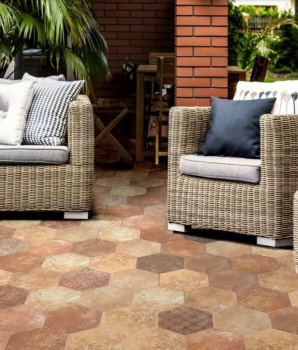 Керамогранит Pompeia Marron 20х24