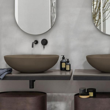 Раковина накладная Cielo Era Eco BAECO58 AN 58 см коричневый