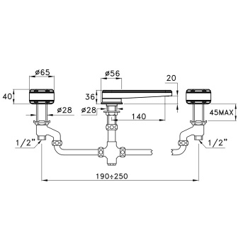 Смеситель для раковины Stella Timeaster 3223 TL 00021 CR00BL хром
