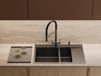 Мойка кухонная Omoikiri Akisame 78-2-IN-L нержавеющая сталь 4973062