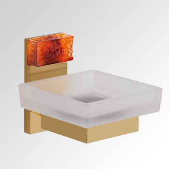 Мыльница стеклянная THG Ginkgo U5E-F01-500 полированное золото