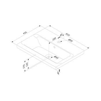 Мебельная раковина AM.PM Gem M90WCC0602BM
