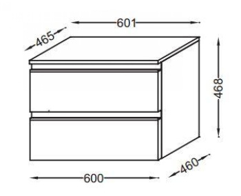 Комод Jacob Delafon Vox EB2060-RA-E16 ореховое дерево