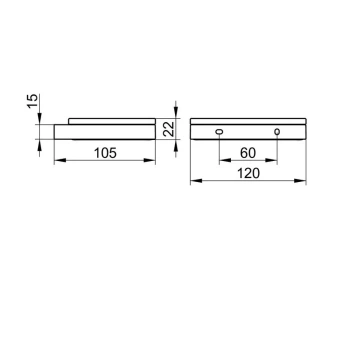 Мыльница Keuco Edition 11 11155139000 хром черный шлифованный