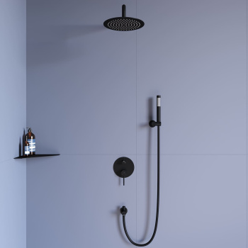 Душевой комплект RGW Shower Panels SP-52B встраиваемый 4-х – верхний душ, смеситель, ручной душ, излив 21140852-03