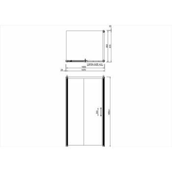 Боковая стенка для душевого ограждения Burlington C14 хром