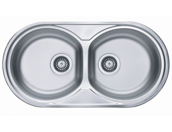 Мойка FORM 50 NAT-90 832X437 в комплекте с сифоном 1130557,